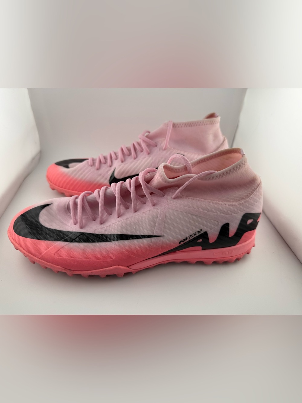 Nike Mercurial Superfly 9 Academy Turf Soccer Shoes Pink Size 9.5